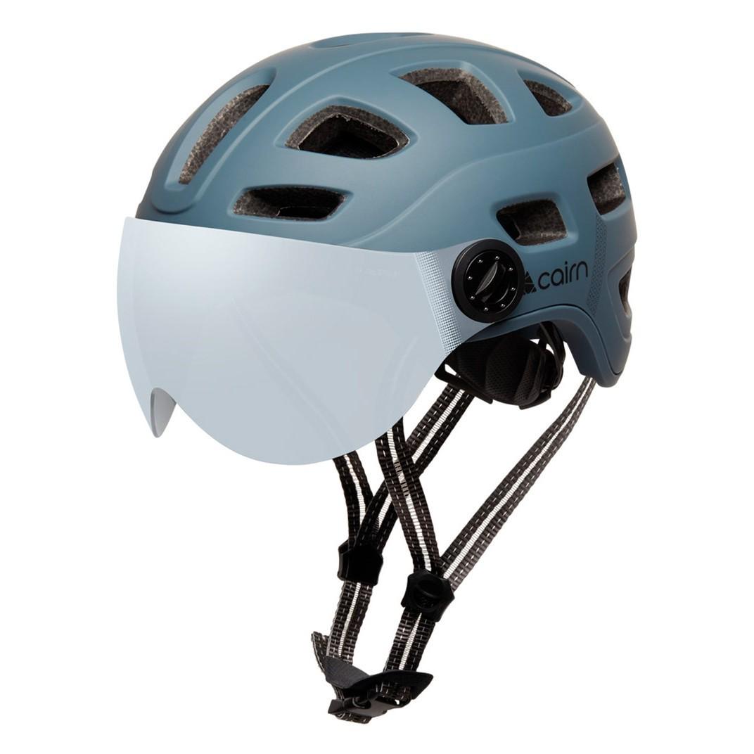 Шолом велосипедний Cairn Quartz Visor Led Usb р. 52-58 Grey