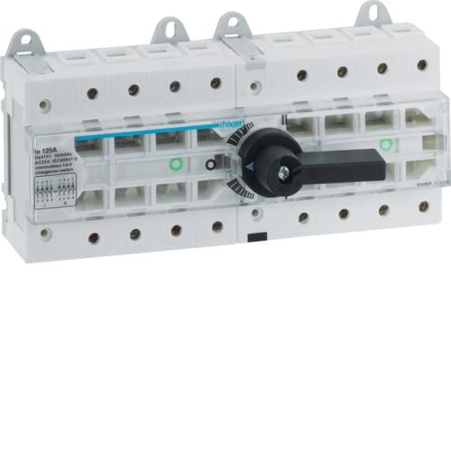Переключатель трехпозиционный Hager HI406R I-0-II 125А 400/690В 4п 12 м (000012062)