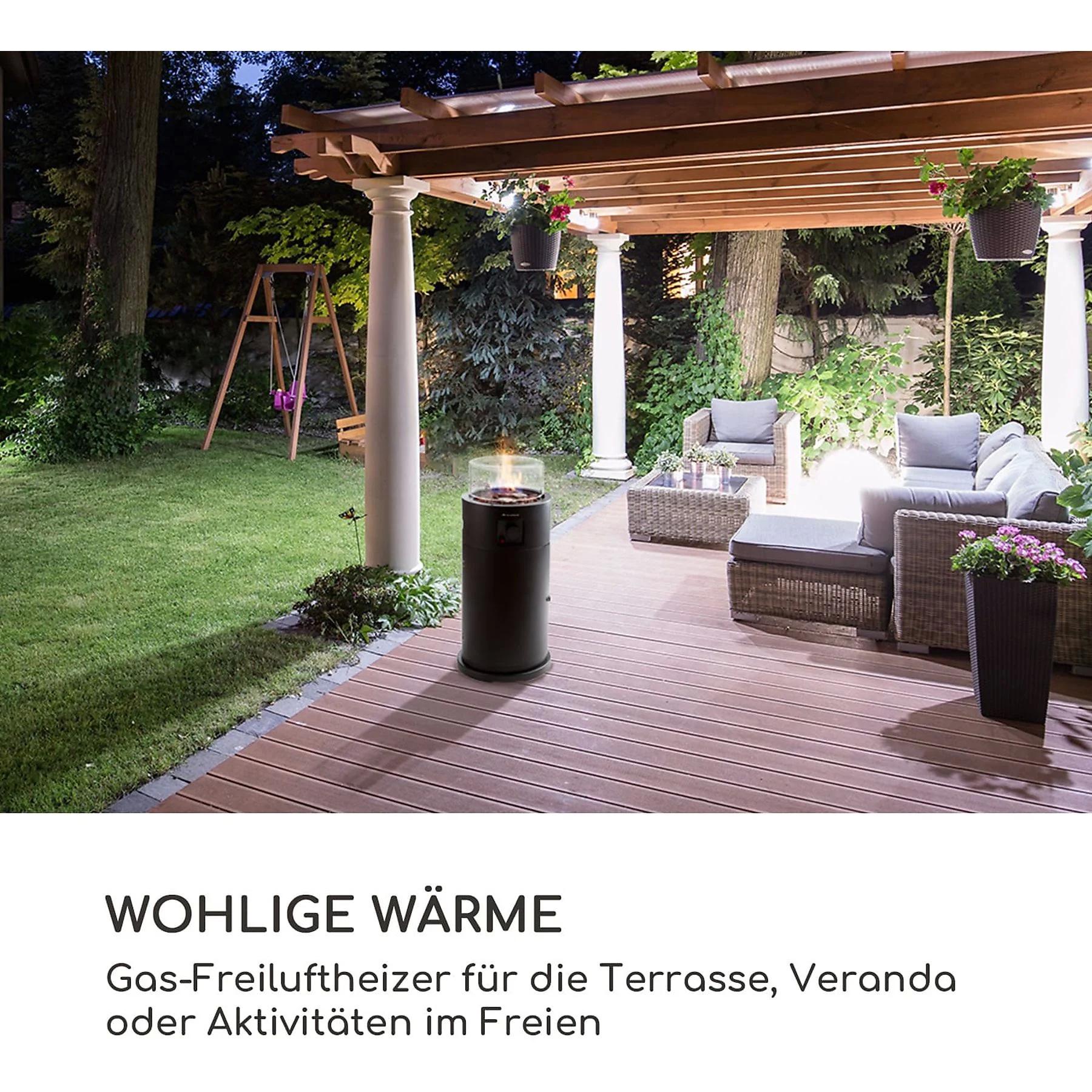 Обогреватель газовый для террасы Blumfeldt Lavastone 30 000 БТЭ / 8,8 кВт (10035366) - фото 2 Обогреватель газовый для террасы Blumfeldt Lavastone 30 000 БТЭ / 8,8 кВт (10035366) - фото 2
