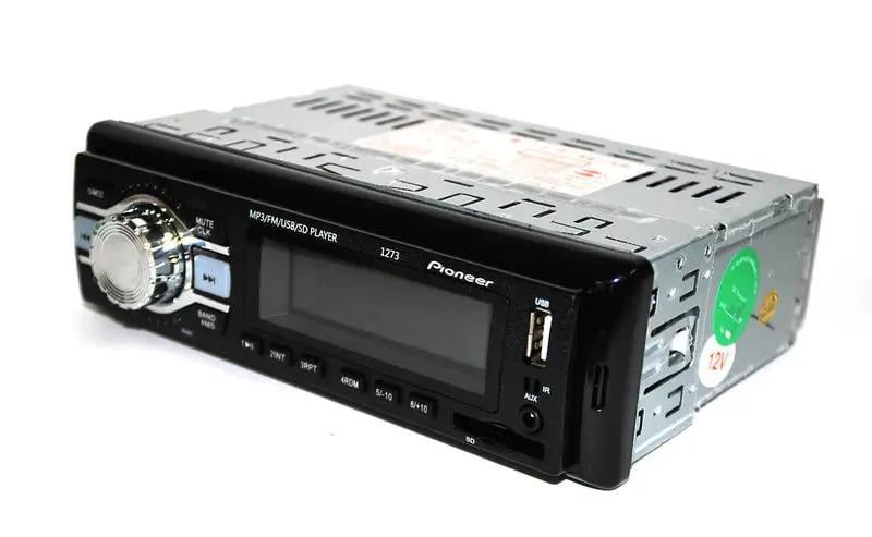 Автомагнітола PIONEER 1273 ISO потужністю 4х50W з пультом Чорний (15467271)