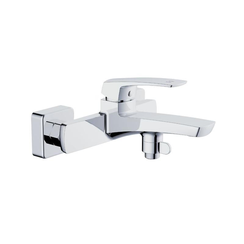 Смеситель для ванны Qtap Tern с душевым гарнитуром Chrome (QTTER259CRM47586)