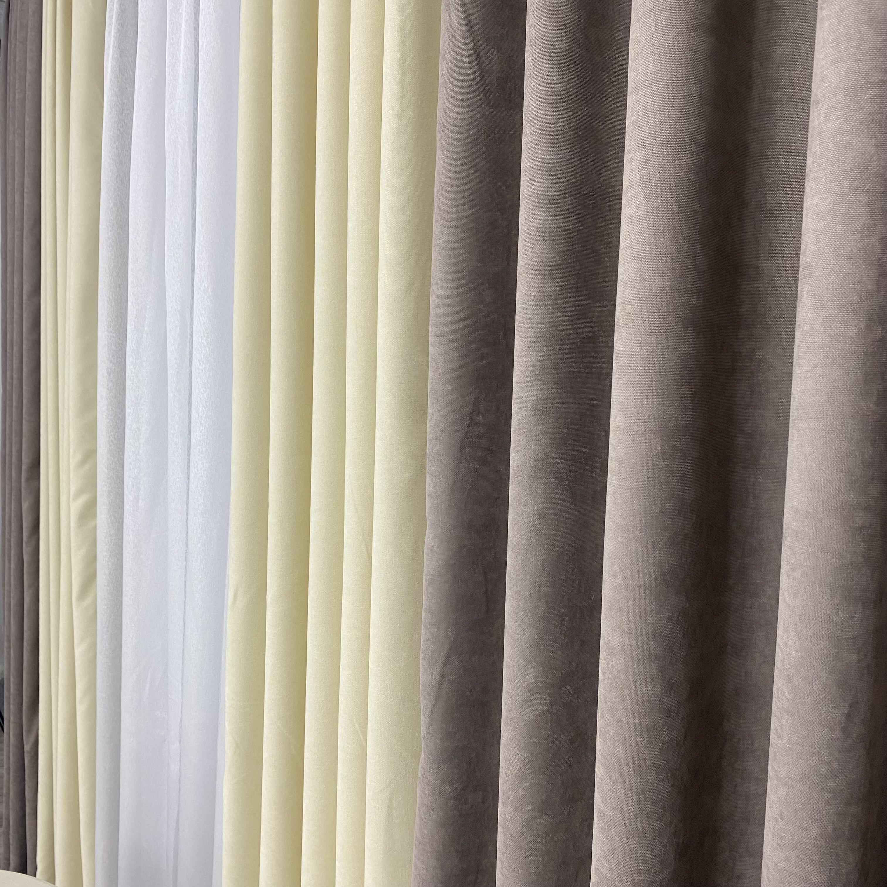 Шторы микровелюр TG Home Дуэт №450 1,50х2,70 м Мокко/Кремовый (450-341/250) - фото 9 Шторы микровелюр TG Home Дуэт №450 1,50х2,70 м Мокко/Кремовый (450-341/250) - фото 9