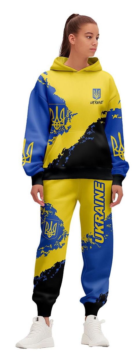 Спортивний костюм жіночий Хіт XL Синій/Жовтий (200095) - фото 1 Спортивний костюм жіночий Хіт XL Синій/Жовтий (200095) - фото 1