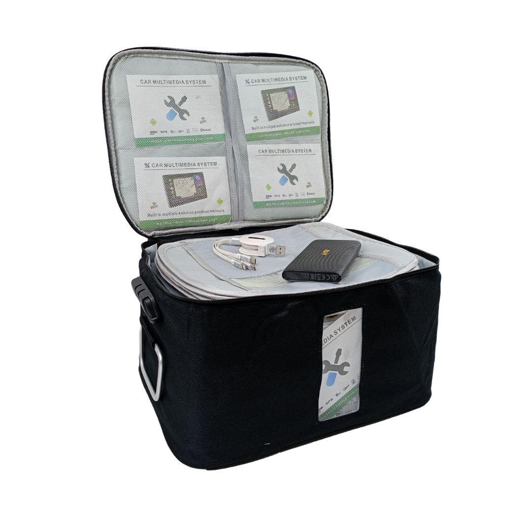 Документ-кейс с кодовым замком 36х27х19 см Черный (ОДД-13-3)