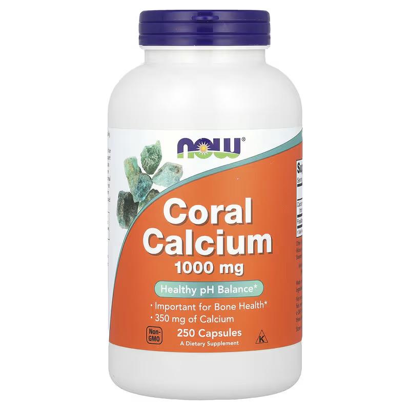 Кальций из кораллов NOW Foods Coral Calcium 1000 мг 250 кап.