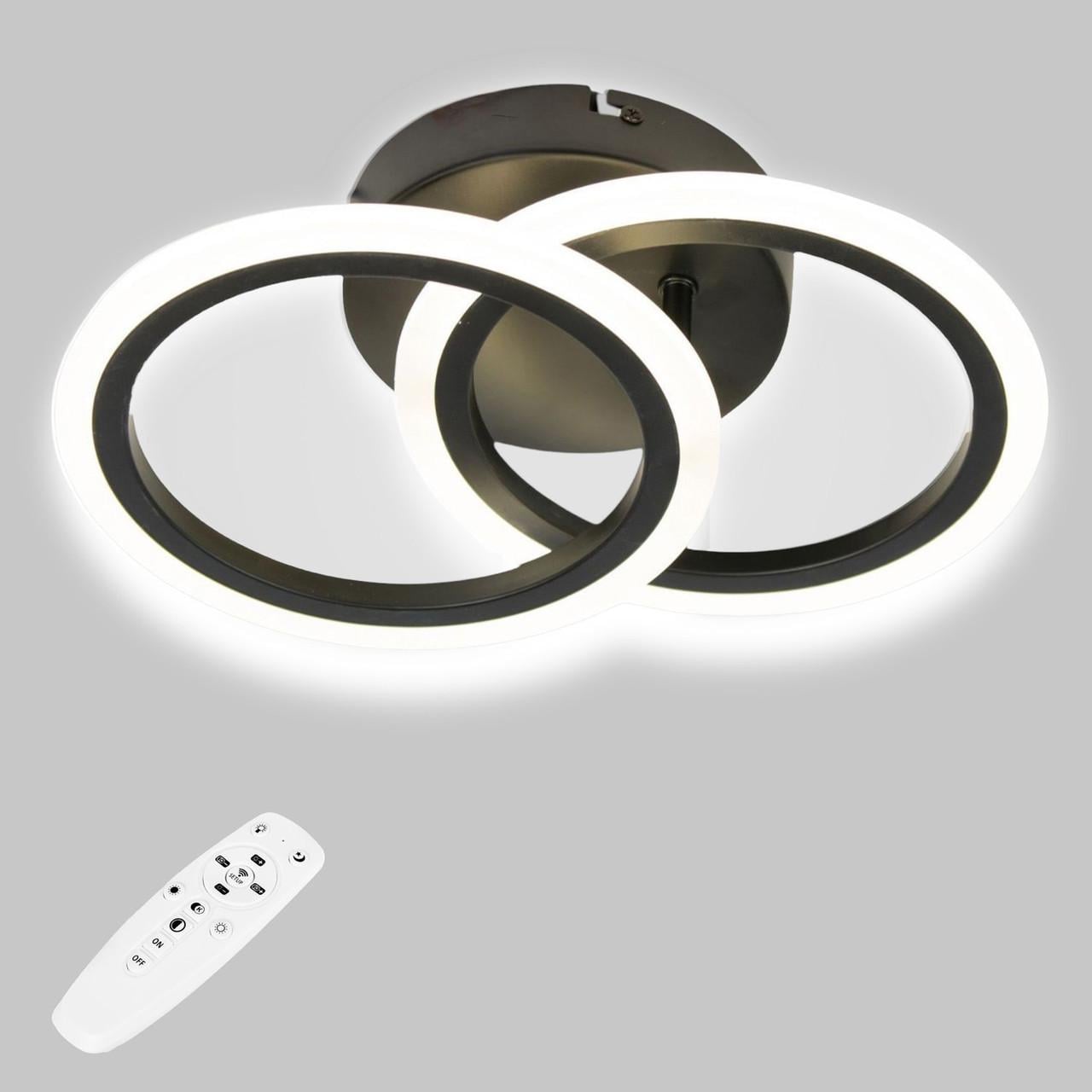 Люстра стельова LED Sunlight 6326/2 Чорний (2930669985)