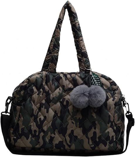 Сумка-тоут женская Bloom стеганая через плечо Camouflage