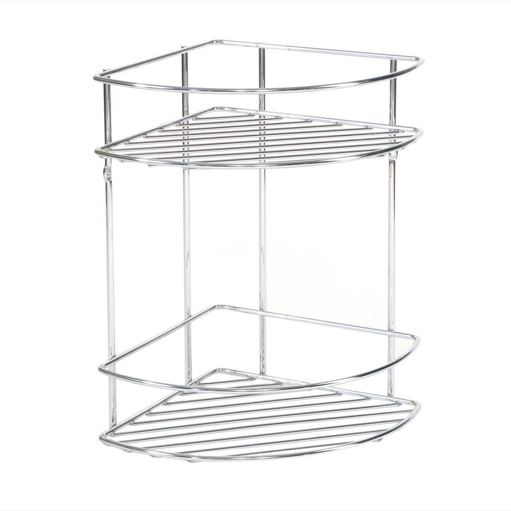 Полка в ванную угловая 2-х ярусная AWD interior 31x28x23 cм (AWD02080045)