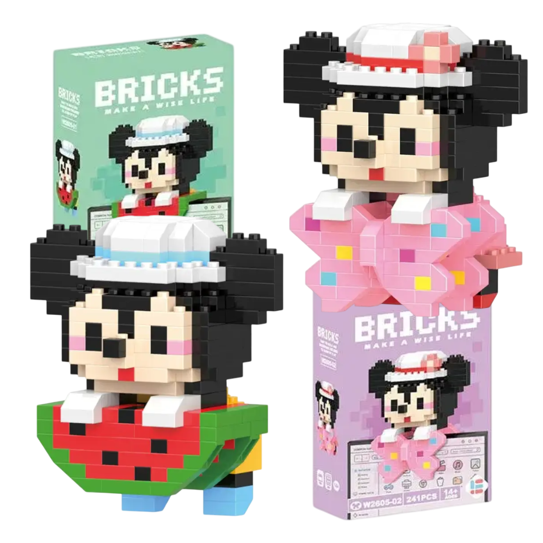 Конструктор фигурка BRICKS Мики Маус и Минни Маус подвесная 2 шт. (3087143397) Конструктор фигурка BRICKS Мики Маус и Минни Маус подвесная 2 шт. (3087143397)