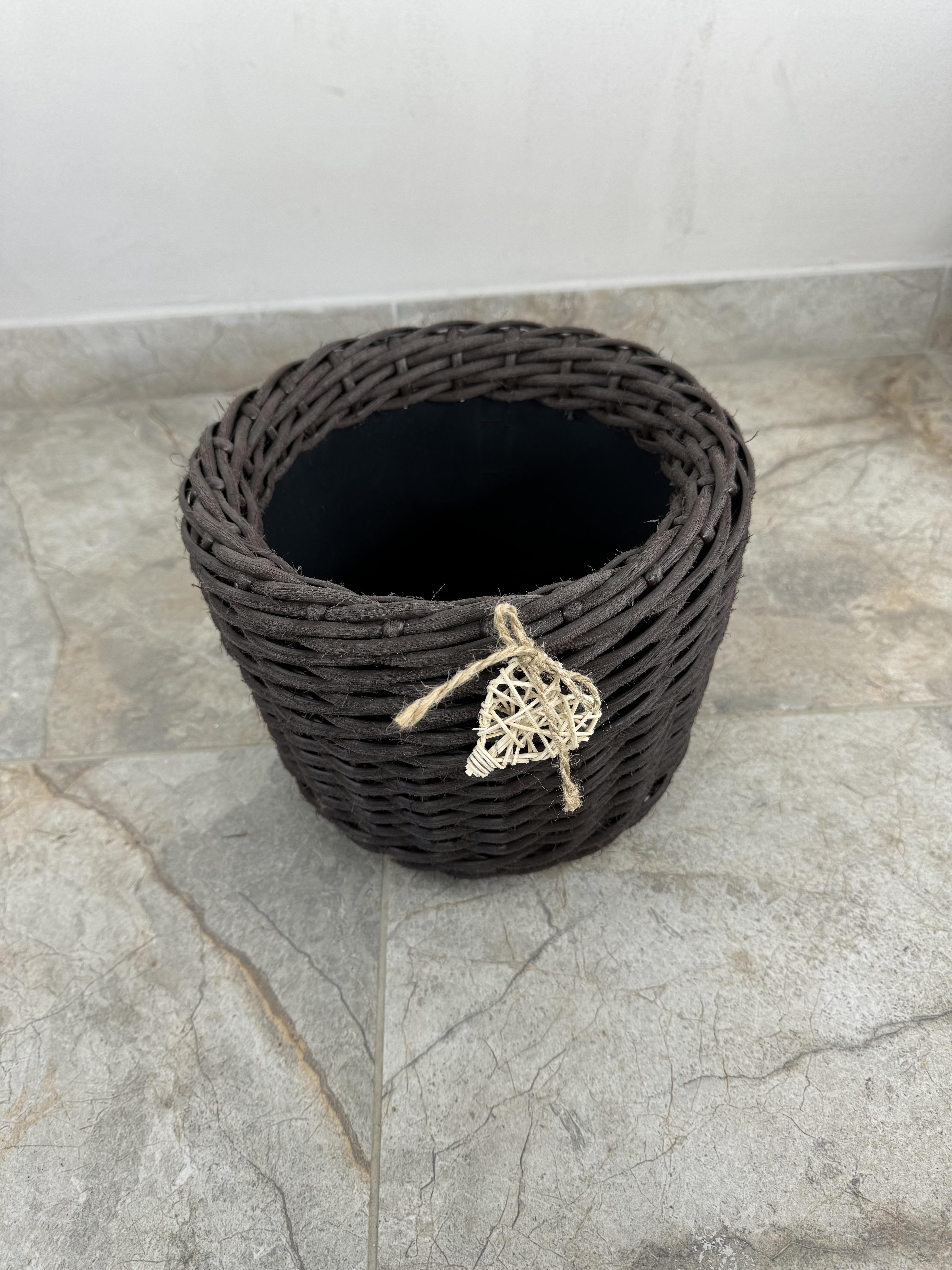 Кашпо из искусственного ротанга ручной работы 5 л Венге (32742) - фото 3 Кашпо из искусственного ротанга ручной работы 5 л Венге (32742) - фото 3