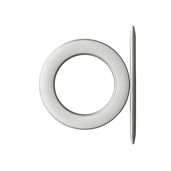 Подхват для штор декоративный IDEIA V-4-0 15 см Белый/Серебряный матовый (2200003885422)