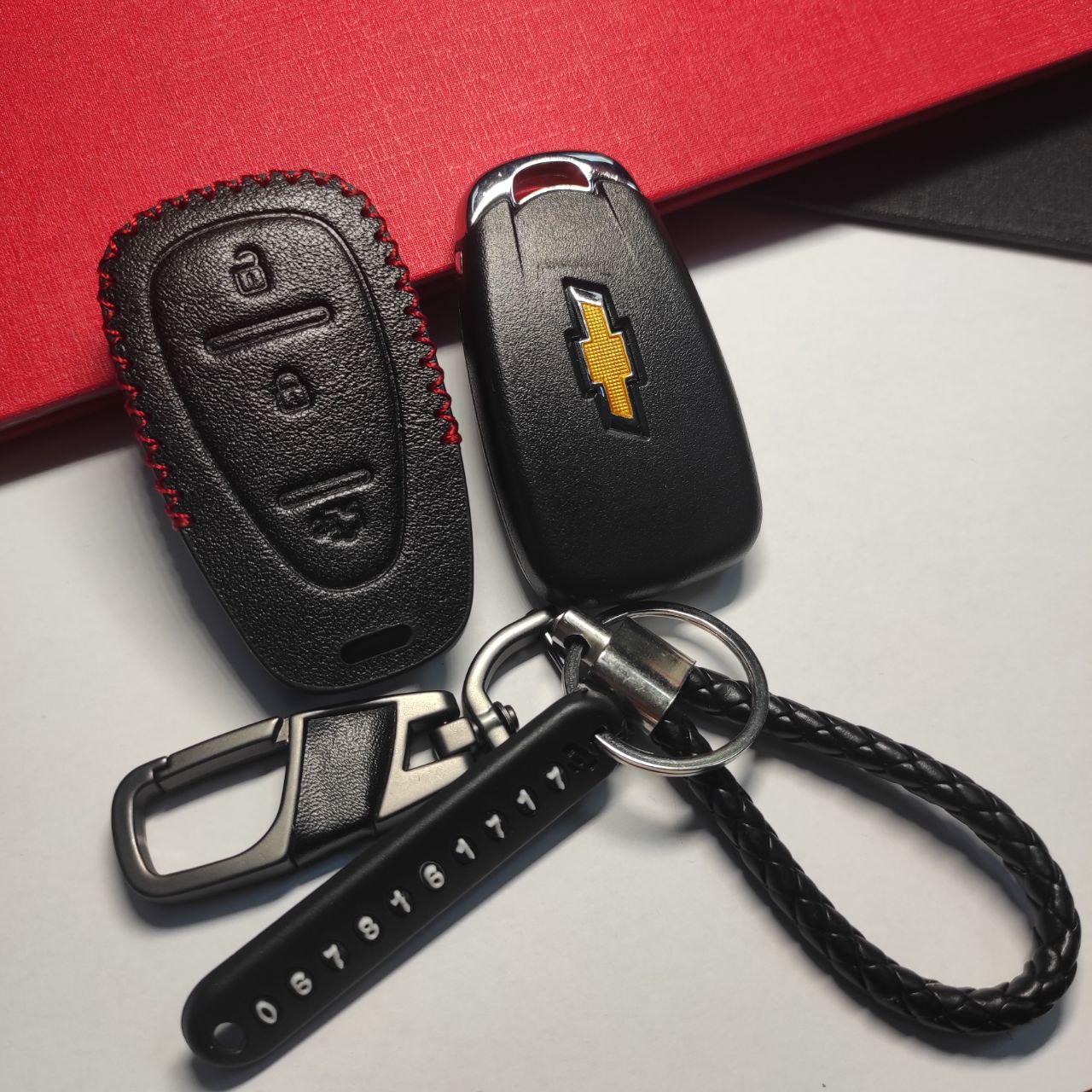 Чехол кожаный для Chevrolet Cruze Malibu Camaro 3 кнопки для Chevrolet Cruze Malibu 3 кнопки