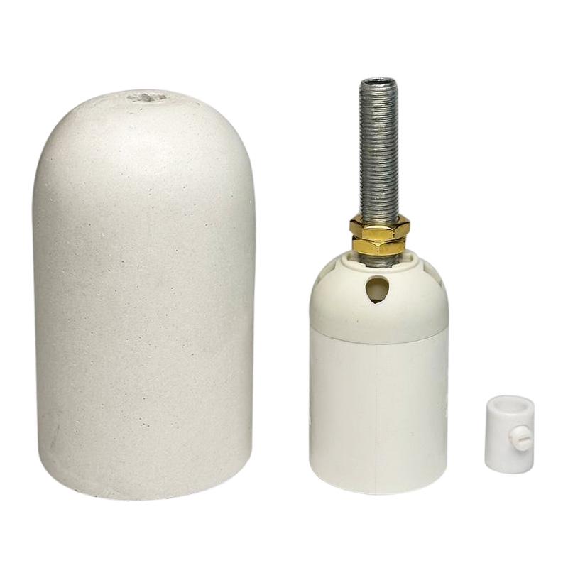 Напатронник Paraboloid бетонный круглый с патроном Белый (19926) - фото 3 Напатронник Paraboloid бетонный круглый с патроном Белый (19926) - фото 3