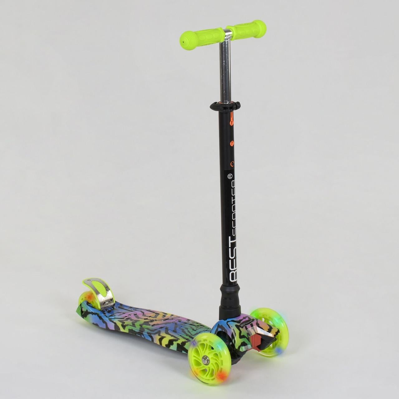 Самокат Best Scooter Maxi 25599/779-1342 светящиеся колёса (361636)