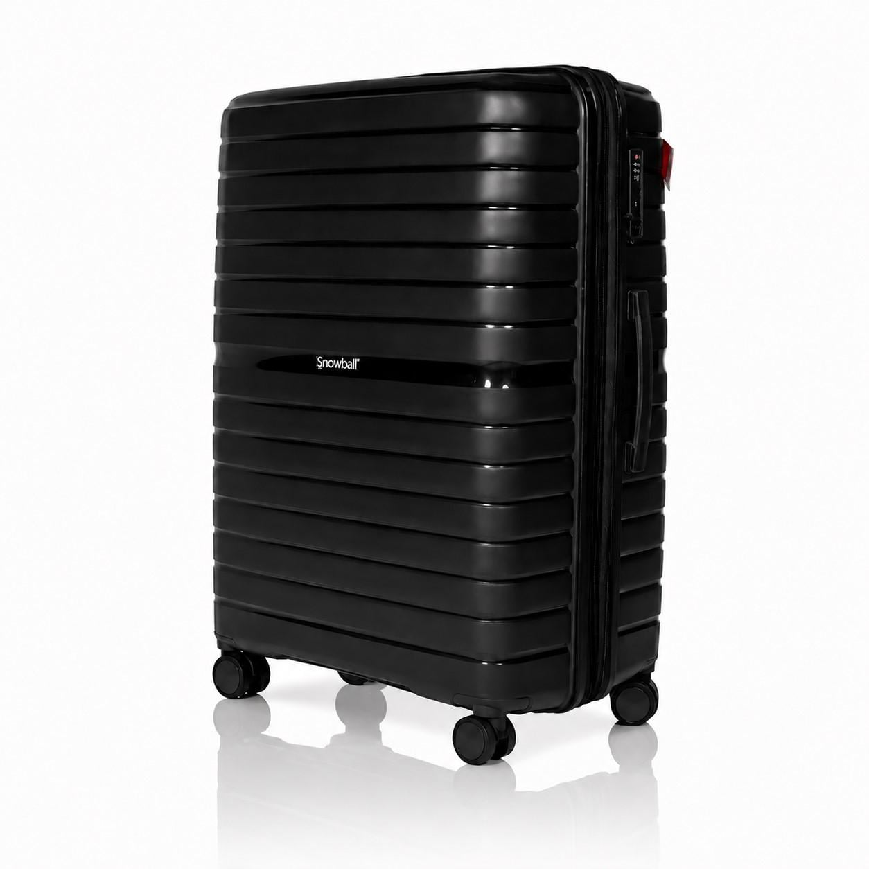 Чемодан с расширением Snowball 49203 большой 109 л Черный (49203-L-Black) Чемодан с расширением Snowball 49203 большой 109 л Черный (49203-L-Black)