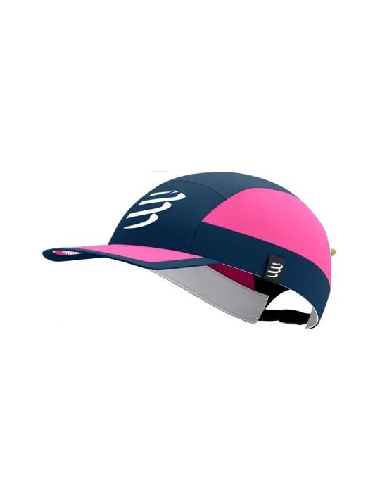 Кепка с изогнутым козырьком Compressport 5 Panel Light Cap Mood Indigo/Magenta
