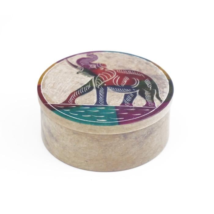 Шкатулка для бижутерии Слон из мрамора (9170118)