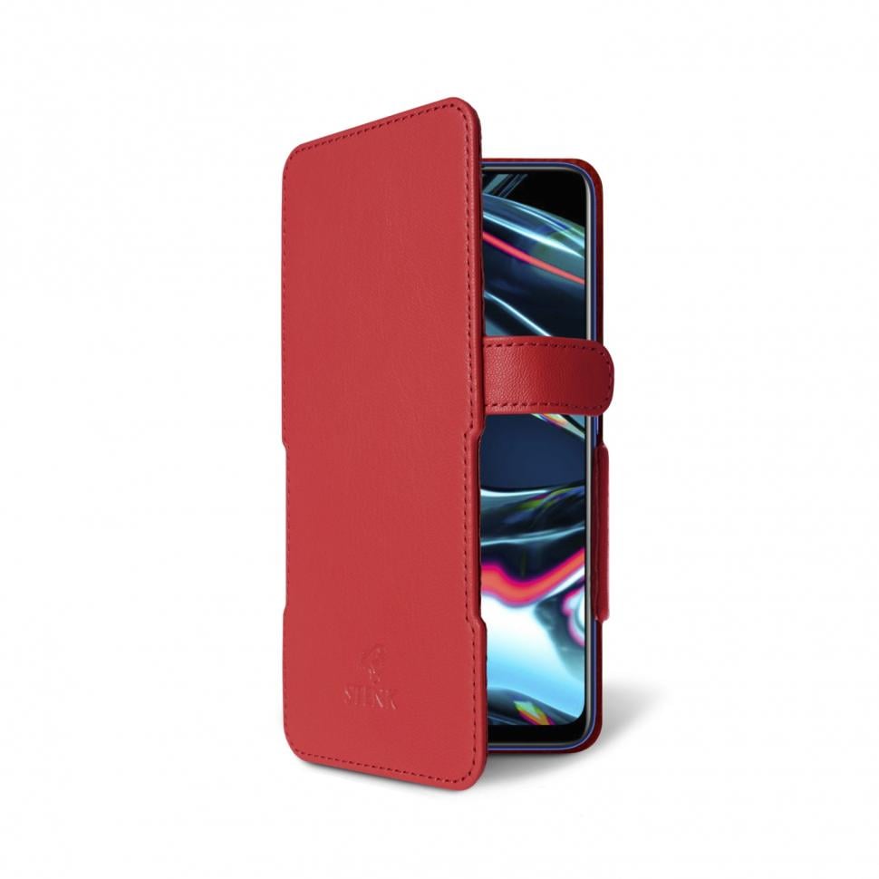 Чехол книжка Stenk Prime для Realme 7 Pro Красный (68081)