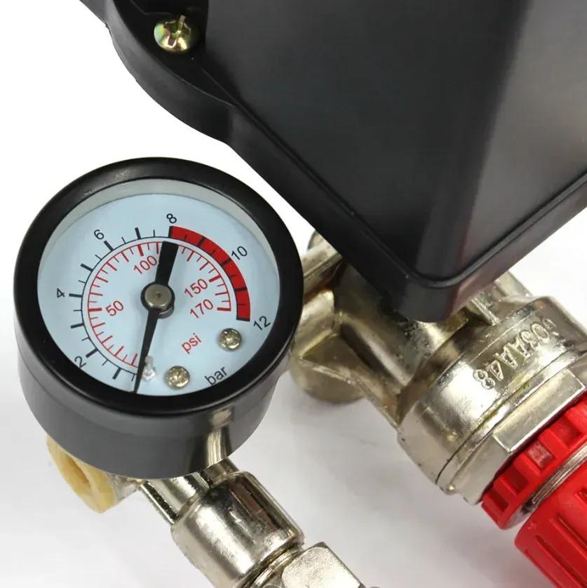 Прессостат 230/380 2 выхода/реле давления/редуктор/2 манометра/предохранительный клапан (29678982) - фото 7