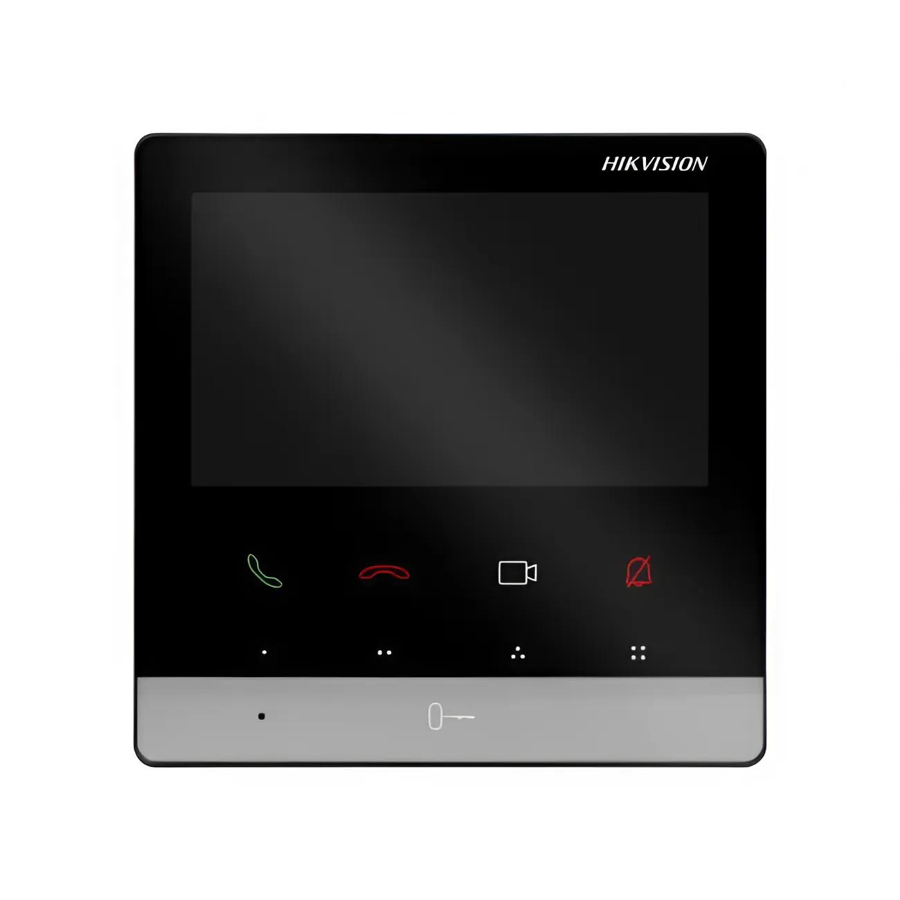 Комплект видеодомофона Hikvision DS- KH6100-E1 + DS-KV6103-PE1 С защита IP65 480х272 2 Мп ОС Linux Серый (e81e216a) - фото 2