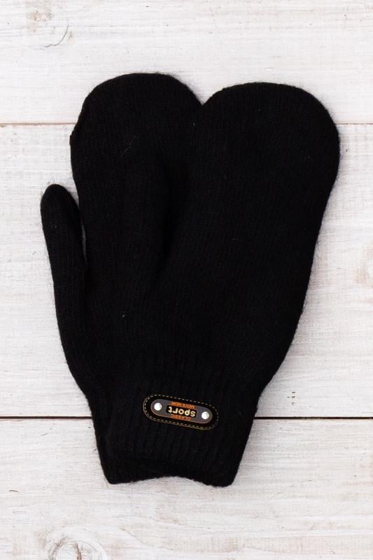 Рукавиці теплі чоловічі однотонні Носи Своє One size Чорний (16164)