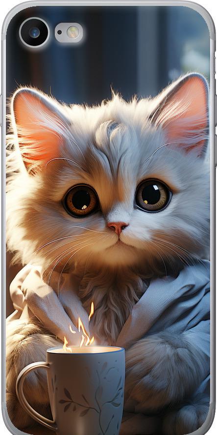 Чехол на iPhone 8 White cat (5646t-1031-42517)