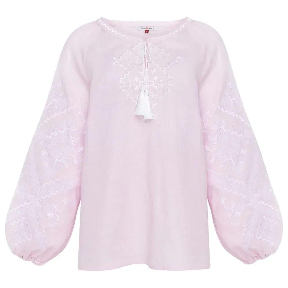 Вышиванка женская р. 40 Розовый (651) - фото 2 Вышиванка женская р. 40 Розовый (651) - фото 2