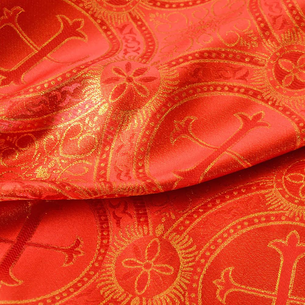 Ткань парча церковная 140 г/м2 Красный (2245519216)