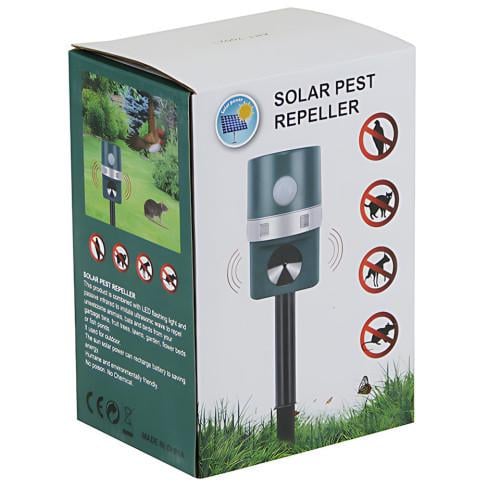 Ультразвуковой отпугиватель кротов ZF-858 на солнечной панели Зеленый (7002)