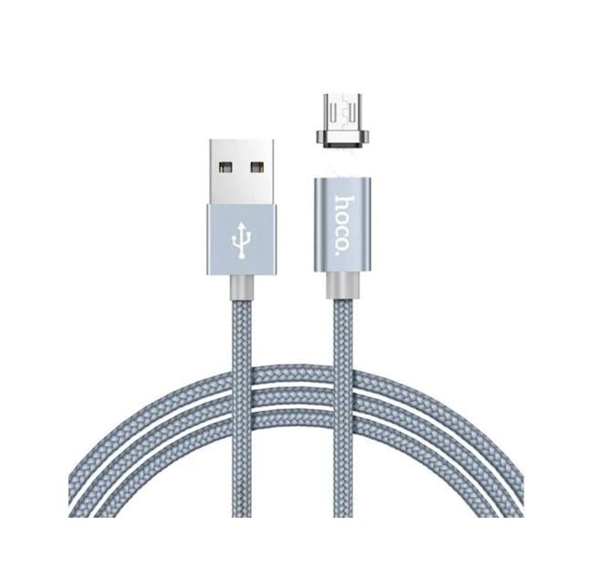 Кабель Data Hoco Magnetic Charging Cable U40A Micro USB 1 м Gray