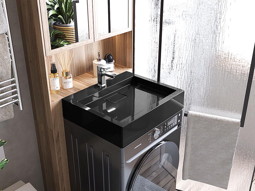 Умивальник на пральну машину Luxor Line Black (744) - фото 2