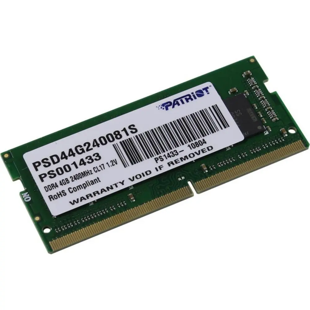 Оперативна пам'ять Patriot Signature Line DDR4 SO-DIMM 4GB/2400 (PSD44G240081S)