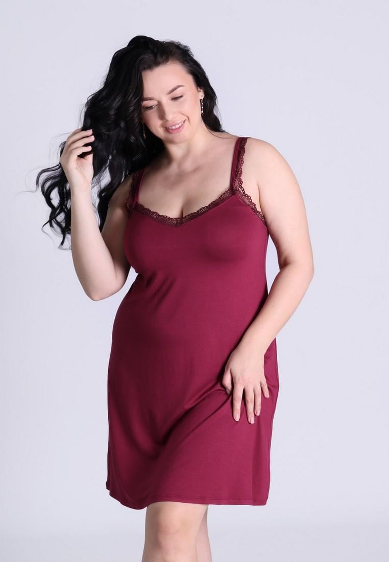 Ночная рубашка N.EL 1281-92 XXL Вишневый - фото 2 Ночная рубашка N.EL 1281-92 XXL Вишневый - фото 2