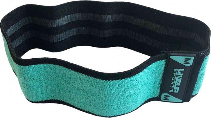 Фитнес резинка LiveUP Hip Band M-370x80 мм Салатовый (LS3629-M)