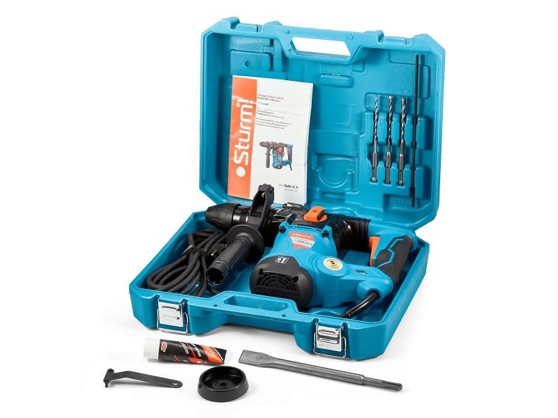 Перфоратор Sturm Profi RH2518VP з регулюванням обертів в кейсі 1800 Вт (40523799) - фото 5 Перфоратор Sturm Profi RH2518VP з регулюванням обертів в кейсі 1800 Вт (40523799) - фото 5