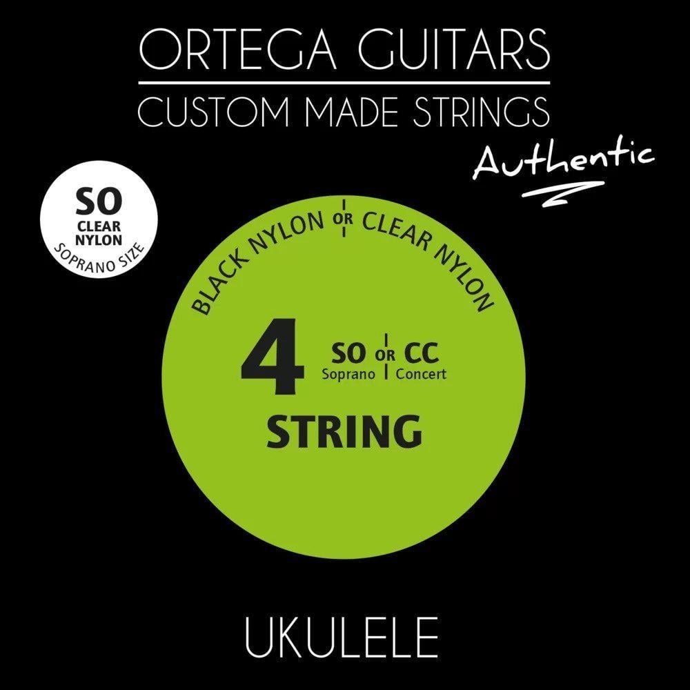 Струни для укулеле сопрано Ortega Custom Authentic Clear Nylon UKA-SO (127678)