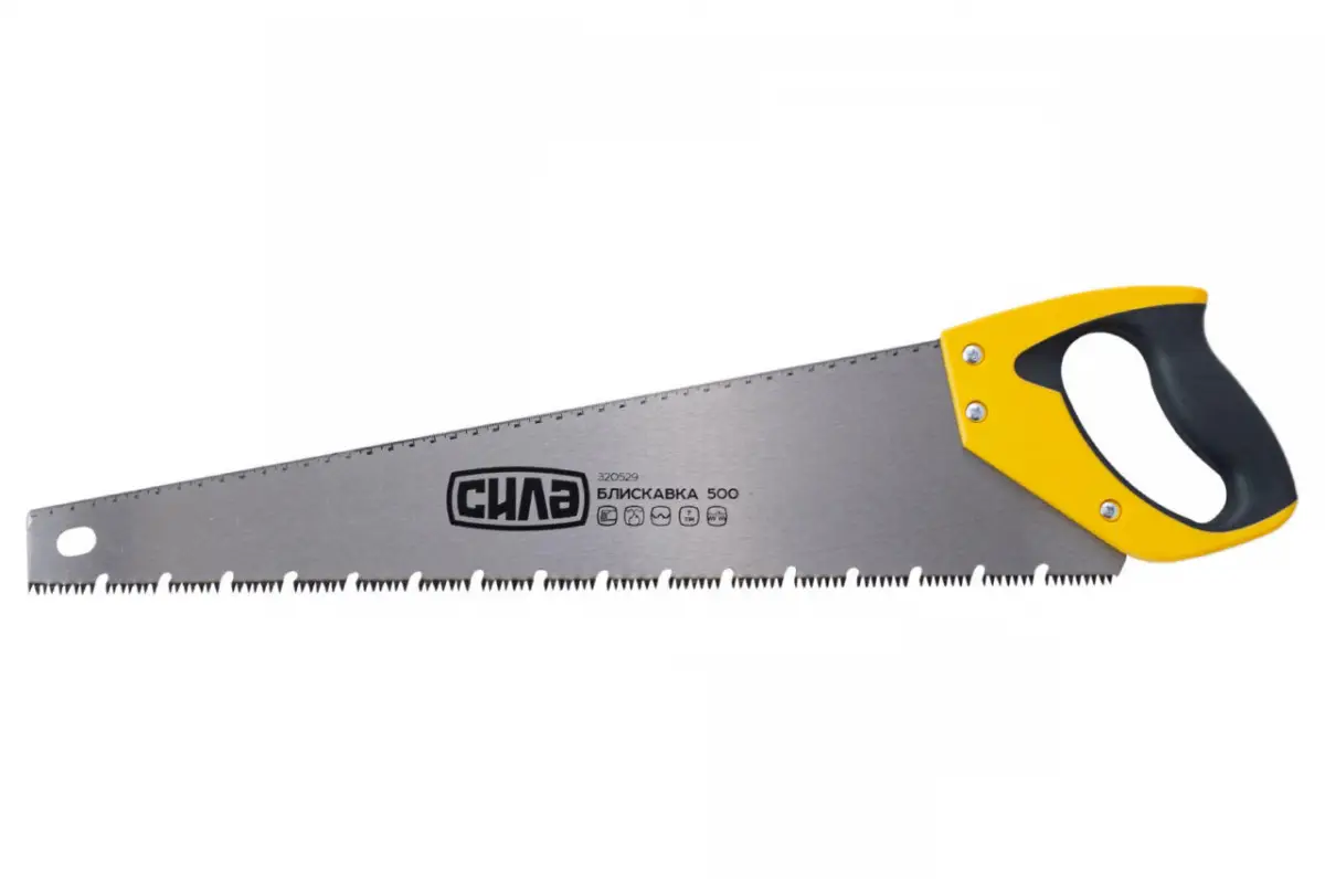 Ножівка по вологій деревині Сила Блискавка 500 мм (320529)