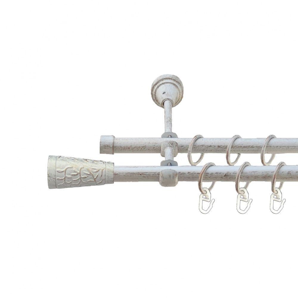 Карниз Orvit Севілья дворядний гладкий 16/16 мм 200 см Біле золото (00-00015880)