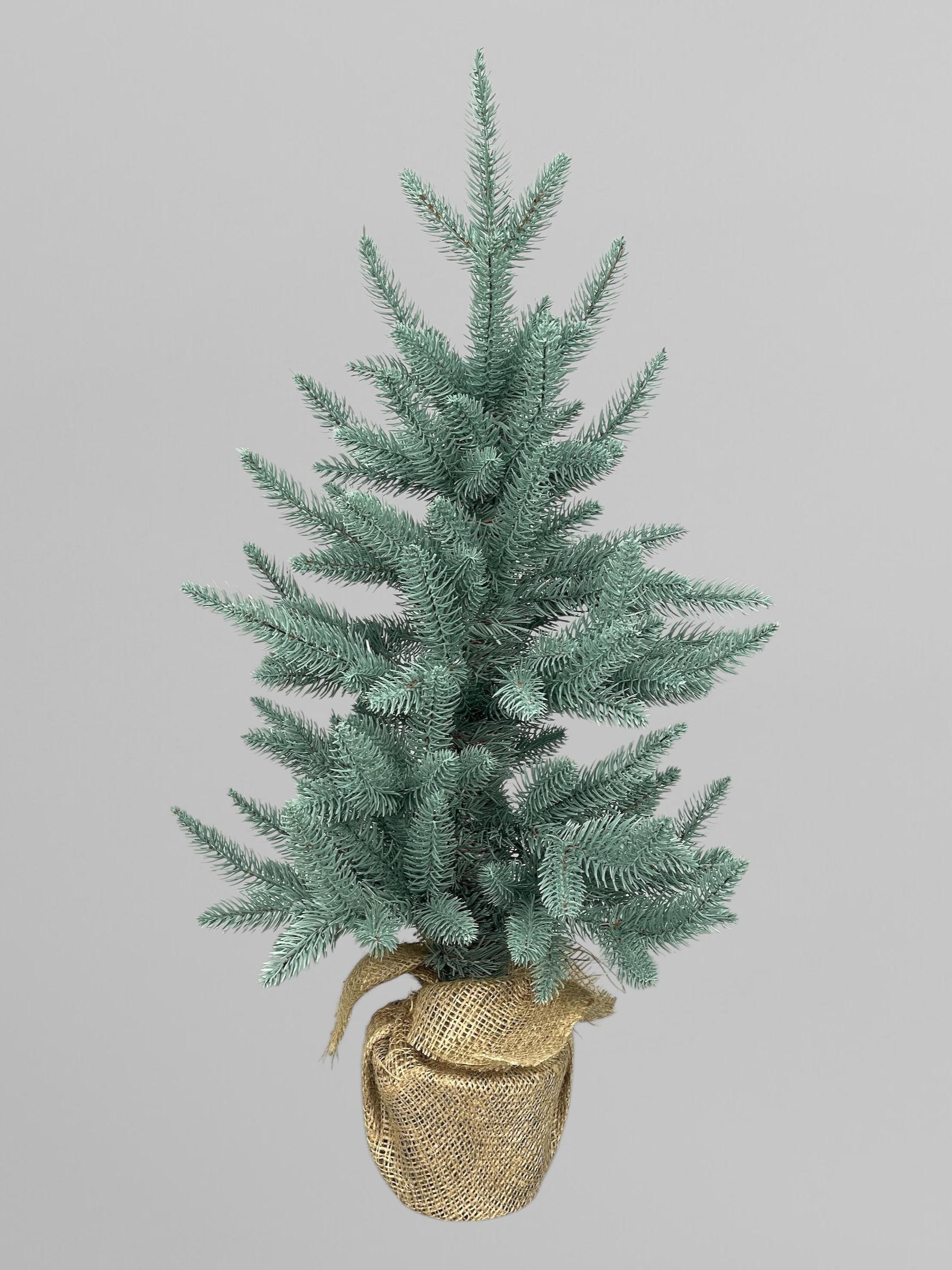 Искусственная елка литая Classic в горшке с мешковиной 70 см Голубой (Н01012) - фото 1 Искусственная елка литая Classic в горшке с мешковиной 70 см Голубой (Н01012) - фото 1