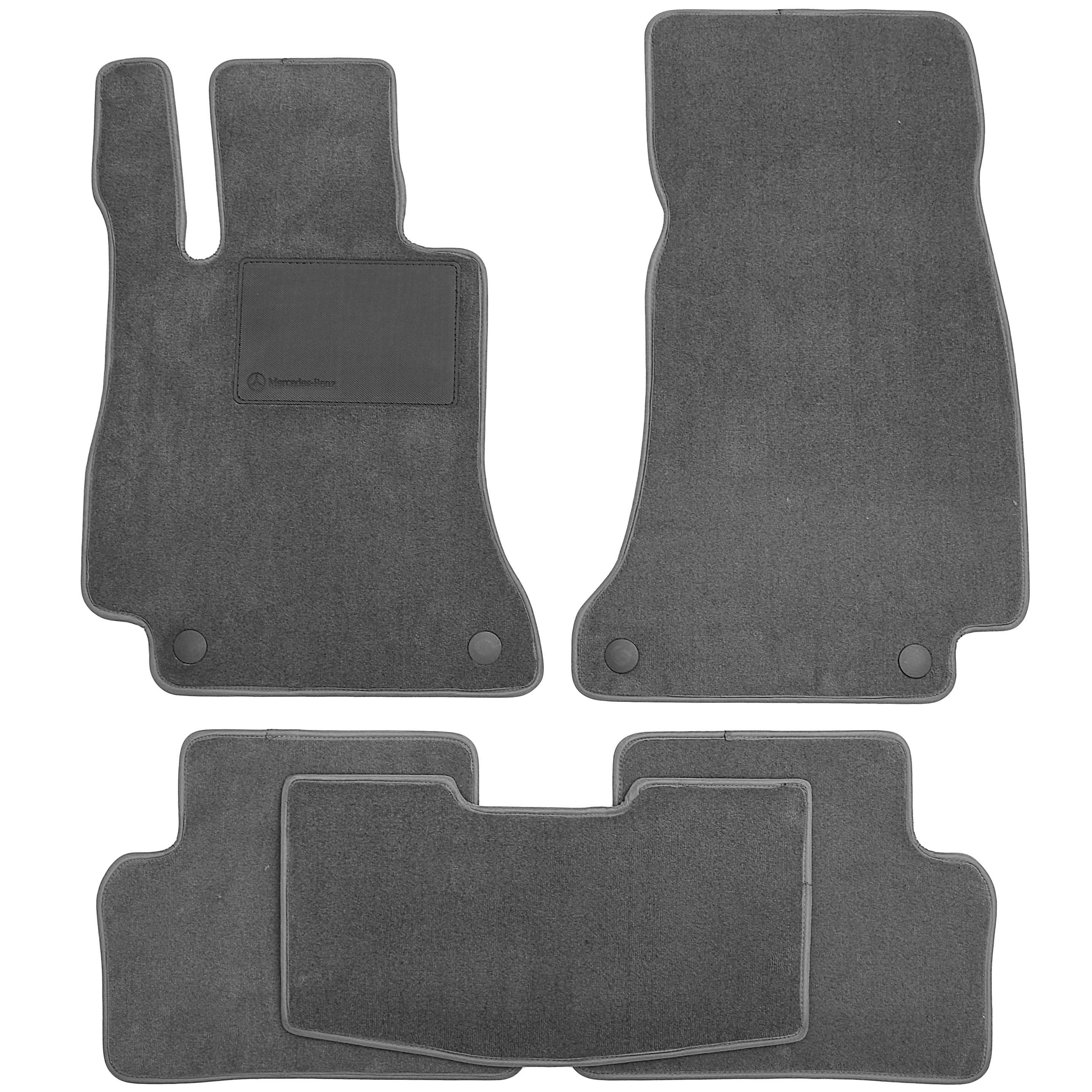 Коврики в салон для Mercedes E-Class W213 '16- текстильные Серый (168892)
