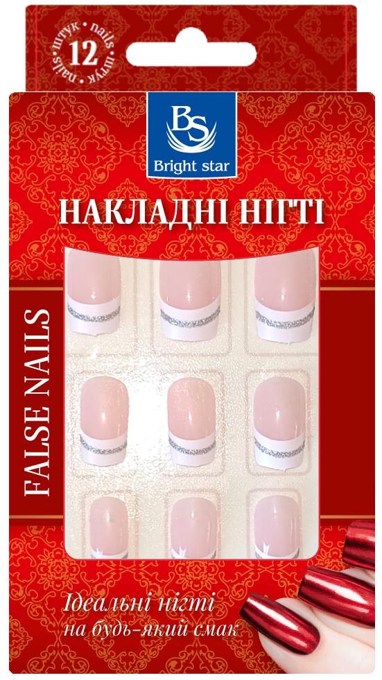 Ногти накладные Bright Star с рисунком 12 шт. (KP8012-15)