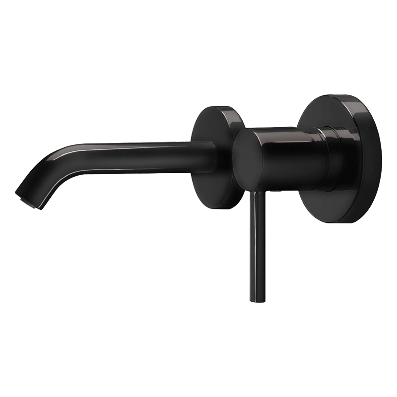 Смеситель настенный для умывальника Tres Study Exclusive Черный (26220080TNE)