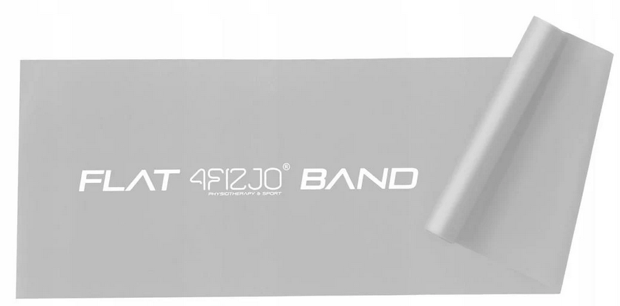 Стрічка-еспандер для спорту та реабілітації 4fizjo Flat Band 200х15 см 15-25 кг Silver (P-5907739310446)