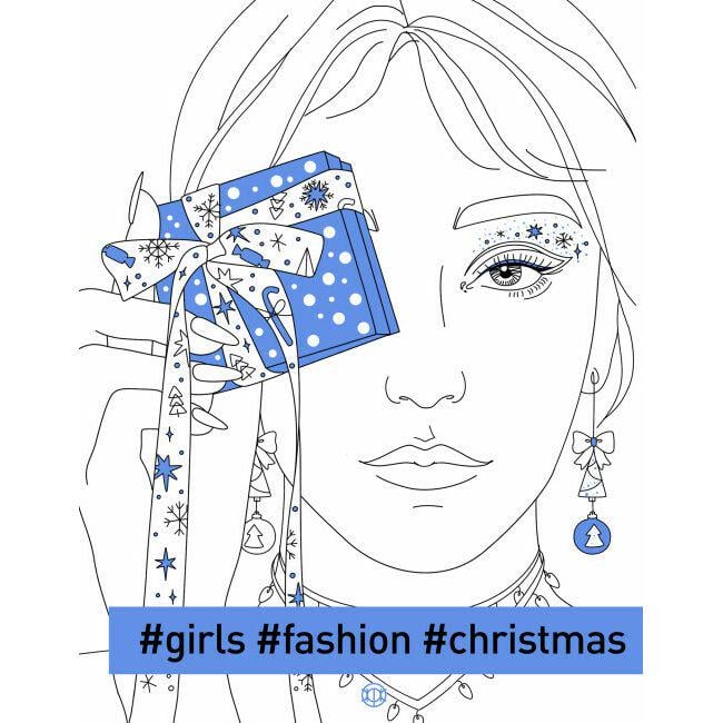 Раскраска "#girls #fashion #christmas" (228944)