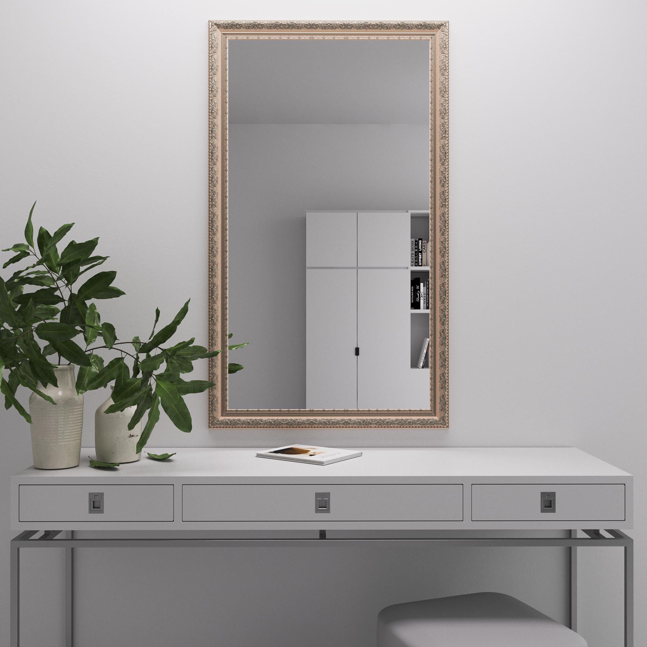 Зеркало настенное Black Mirror 150x70 Светлый бежевый с патиной серебра (5826А-308)