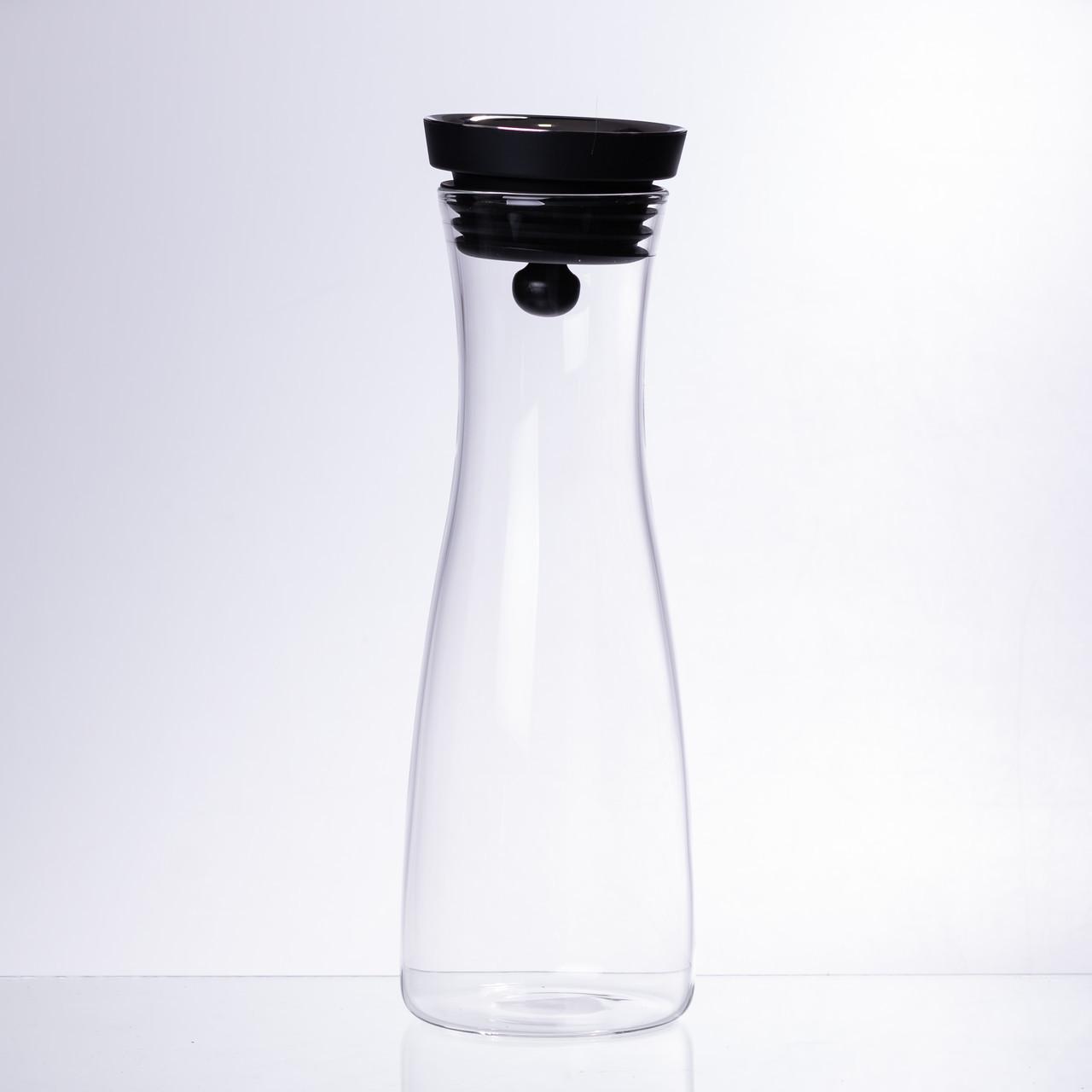 Графин скляний для води/соку/лимонаду з кришкою 1 л (HP-19-42) - фото 4 Графин скляний для води/соку/лимонаду з кришкою 1 л (HP-19-42) - фото 4