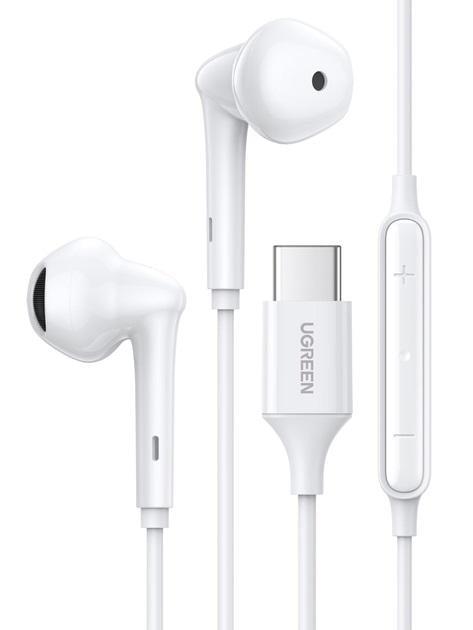 Наушники UGREEN EP101 Wired Earphones with Type-C Connector White (18409970) Наушники UGREEN EP101 Wired Earphones with Type-C Connector White (18409970)