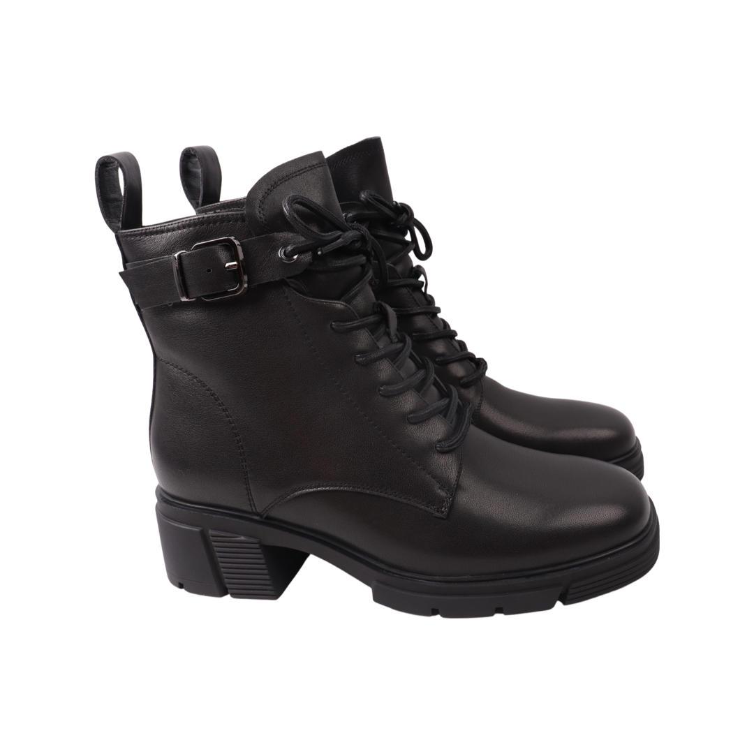 Ботинки женские Geronea из кожи р. 36 Черный (965-22ZHC)