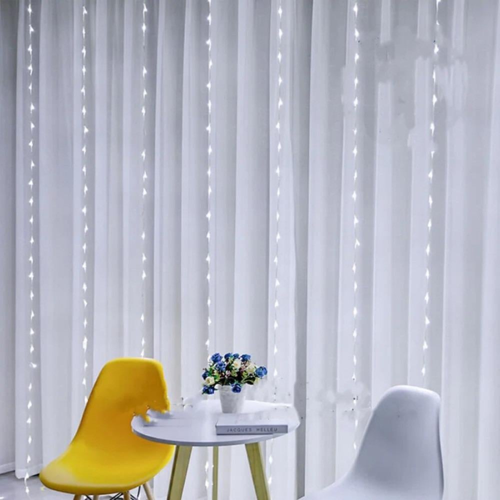 Гирлянда водопад светодиодная 200 LED 2x2 м 8 режимов 220В IP54 Белый - фото 1 Гирлянда водопад светодиодная 200 LED 2x2 м 8 режимов 220В IP54 Белый - фото 1