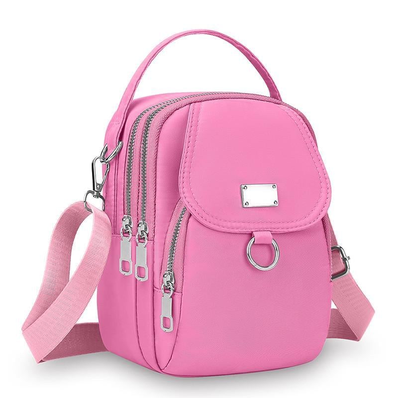 Женская сумка классическая 10649 кросс-боди Светло-розовая (29471948) - фото 1